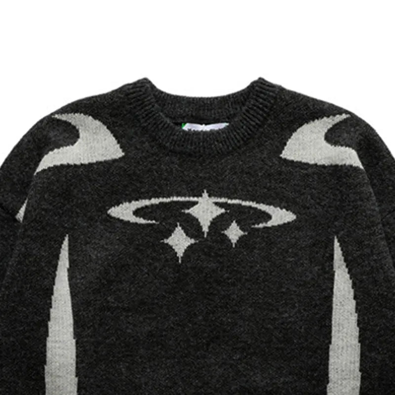 Aesthetic Retro Star Pattern Unisex Winter Sweater - True-Deals-Club