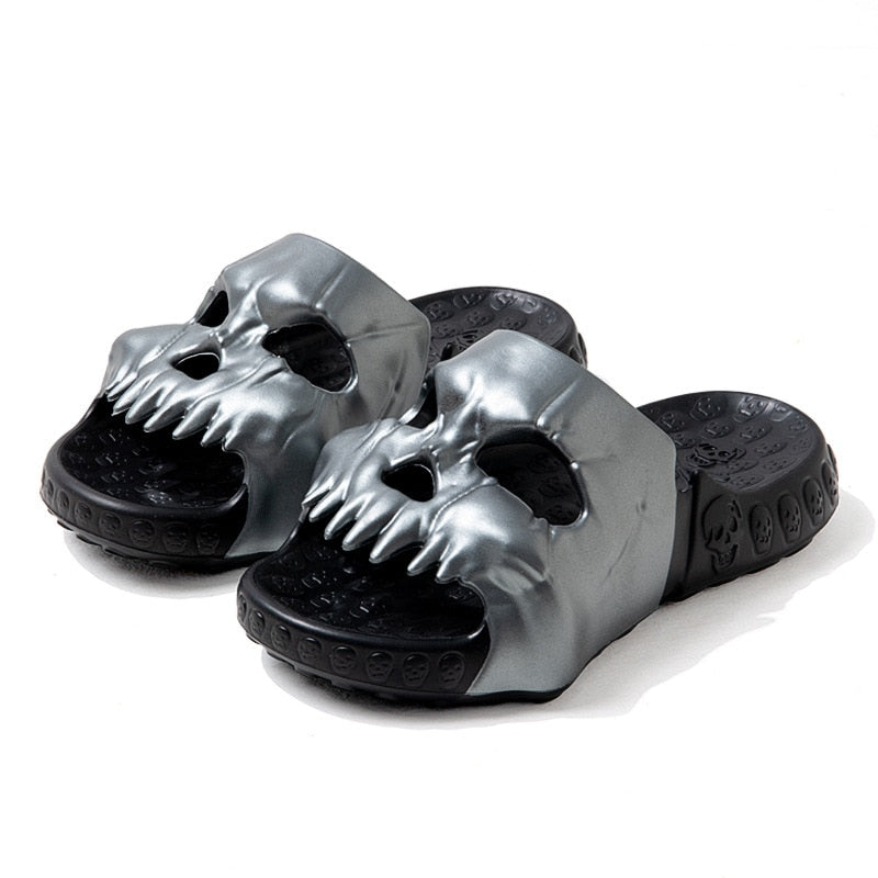 Unisex Skull Design Slides - True-Deals-Club