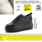 8cm Genuine Leather Women's Platform Wedge Sneakers - True-Deals-Club