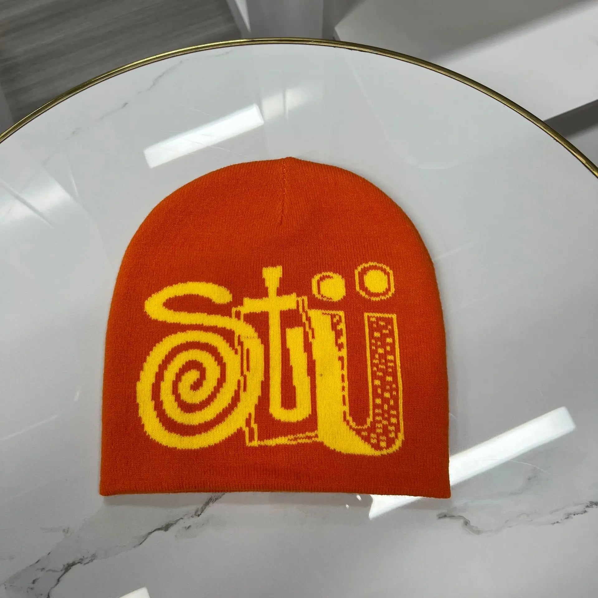 STU Jacquard Knit Beanie - Unisex Winter Cap - true-deals-club