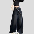 Fried Straight Wide-Leg Denim Pants: Hot Girl Baggy Jeans for Y2K Street Vintage Women - true-deals-club