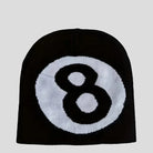 Hip Hop Knitted 8 Ball Beanie Cap: Y2K Skull Hat - true-deals-club