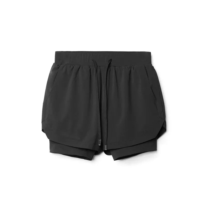 Double-Layer Sport Quick Dry Shorts for Men - true-deals-club