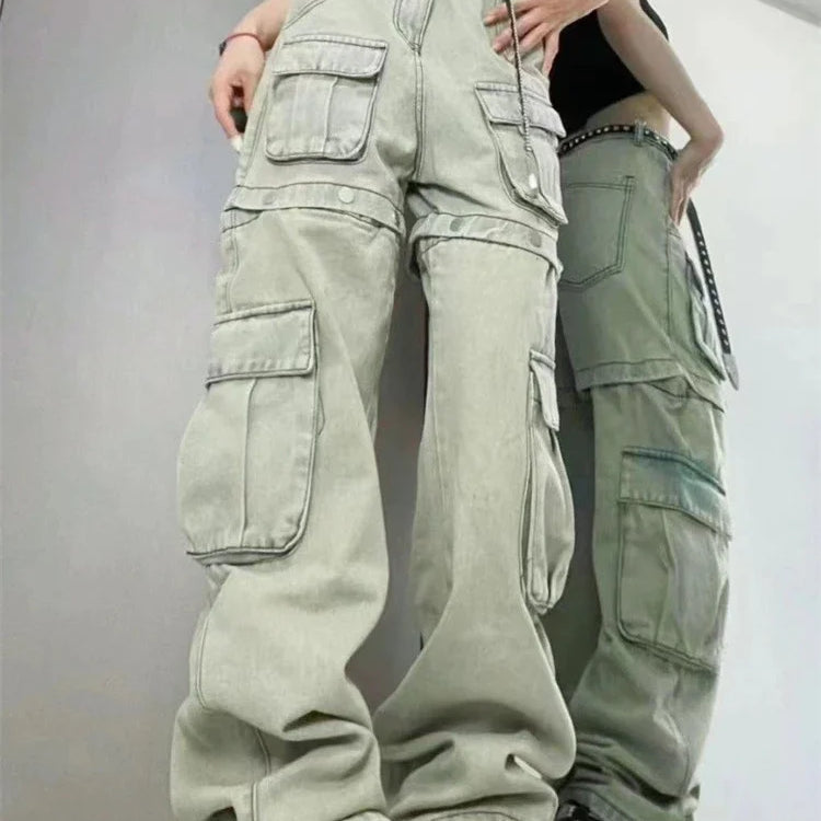 High Waisted Jean Shorts: Wide Leg Denim Pants - true-deals-club