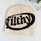 Aesthetic Wool Knit Filthy Beanie Hat - true-deals-club