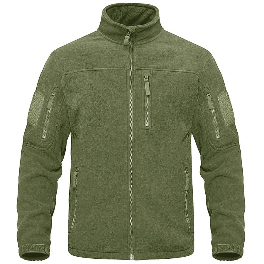 Full Zip-up Tactical Fleece Jacket for Men - True-Deals-Club