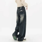 High Waist Wide Leg Denim Trousers for Women - true-deals-club