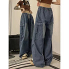2000 Y2K: Baggy Cargo Wide Leg Pants - Grunge Streetwear for Women - true-deals-club