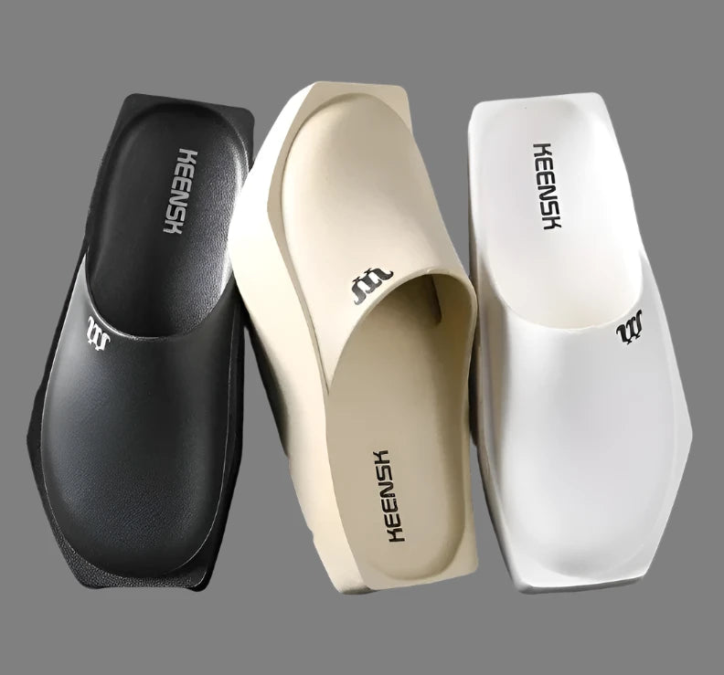 Summer Minimalist Solid Trend Slides - true-deals-club