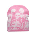 Y2K Skull Print Knitted Beanies: Unisex Winter Warmth - true-deals-club