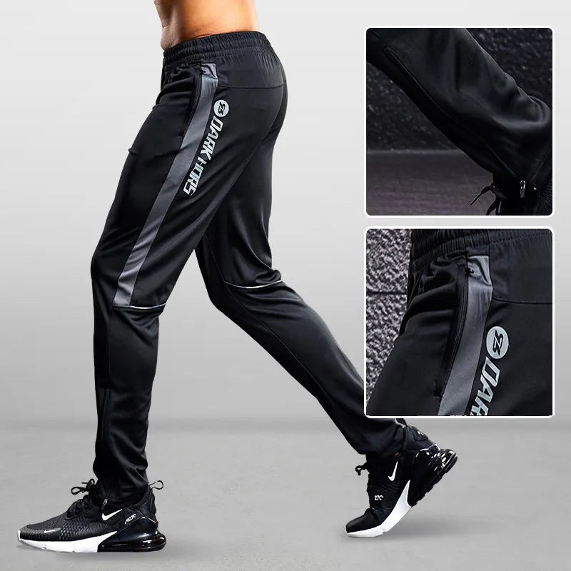Men's Zipper Pocket Sport Pants: Running and Fitness - True-Deals-Club