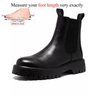 British Style Platform Chelsea Boots for Men Microfiber Leather - True-Deals-Club