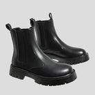 Men's Leather Chelsea Ankle Boots - Easy Slip-On Style - true-deals-club
