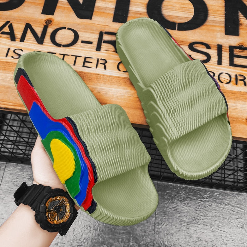 Summer Outdoor Beach Men Slides - true-deals-club