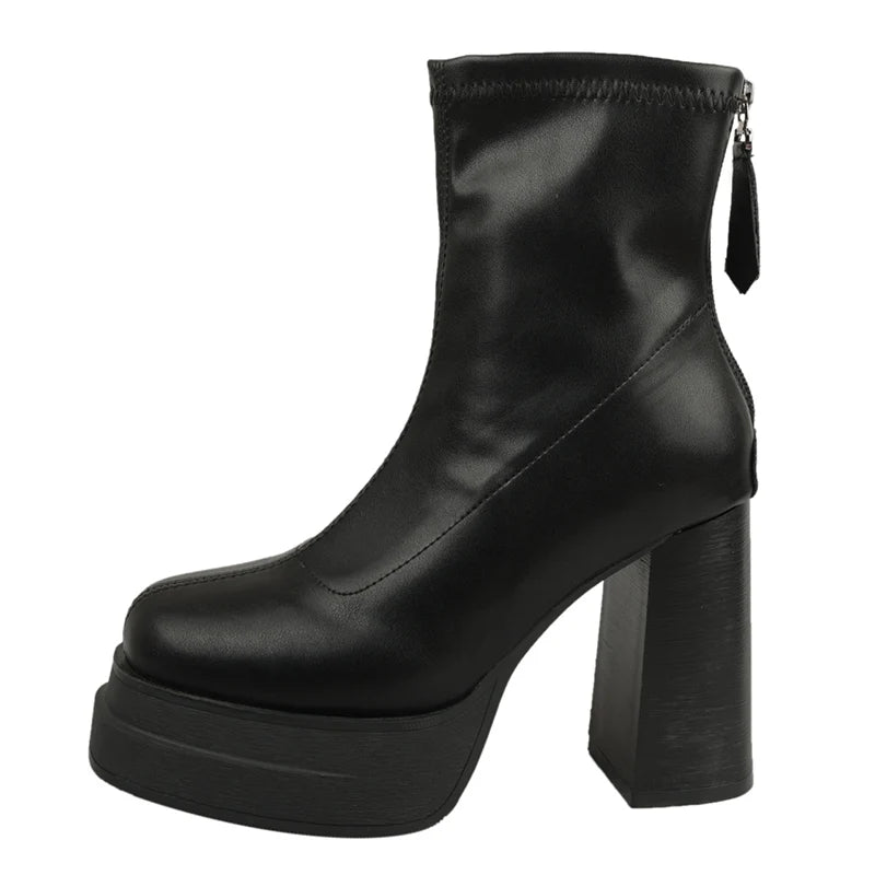 High Heel Black Boots for Women - true-deals-club