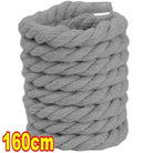 Dynamic Duo: 2PCS Thick Cotton Line Weaving Twisted Rope Shoelaces (120-160CM) - true-deals-club