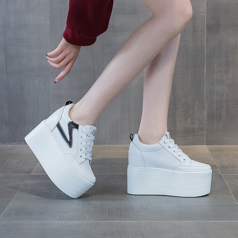 white platform sneakers - true-deals-club