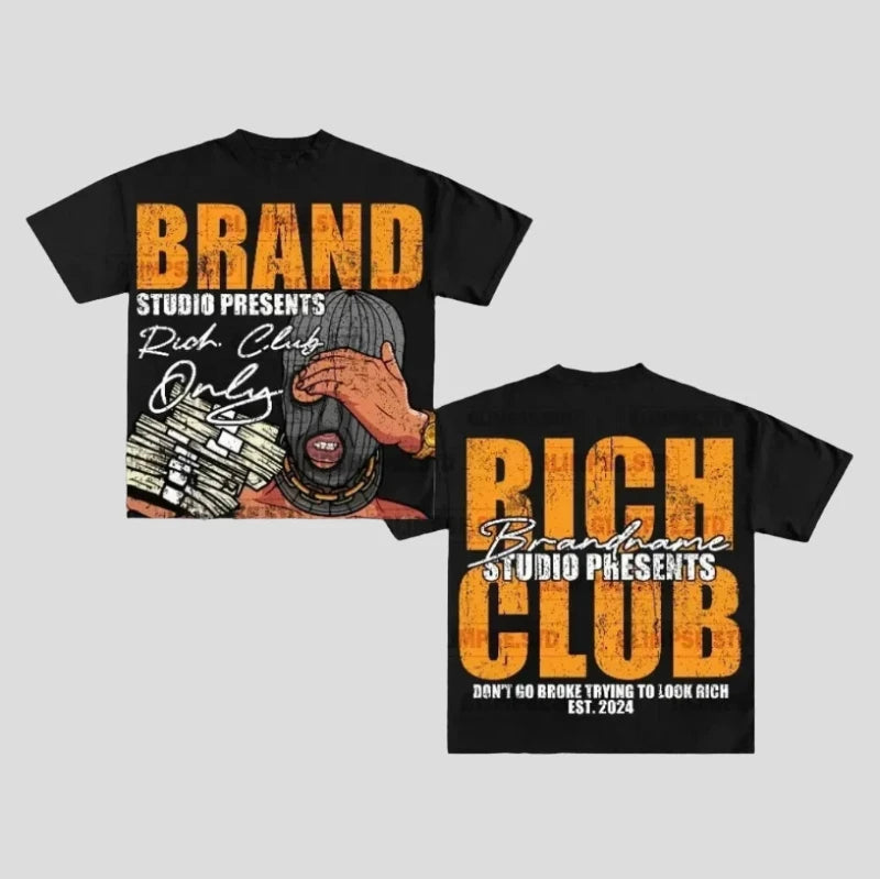 Oversized Graphic T Shirts - Brandname Studio Presents - true-deals-club