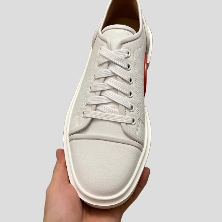 white leather sneakers for men - true-deals-club