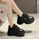 Chunky Platform Sneakers Women Spring Autumn PU Leather - true-deals-club