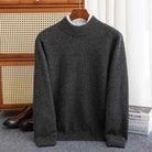 Sweater for Men | Men's 100% Wool Pullover Half-high Collar Sweater - true deals club