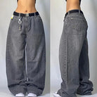 High Waisted Baggy Jeans - Multi-pocket - true-deals-club