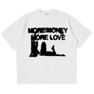 More Money More Love Cotton Oversized Graphic Tee for Men - true-deals-club