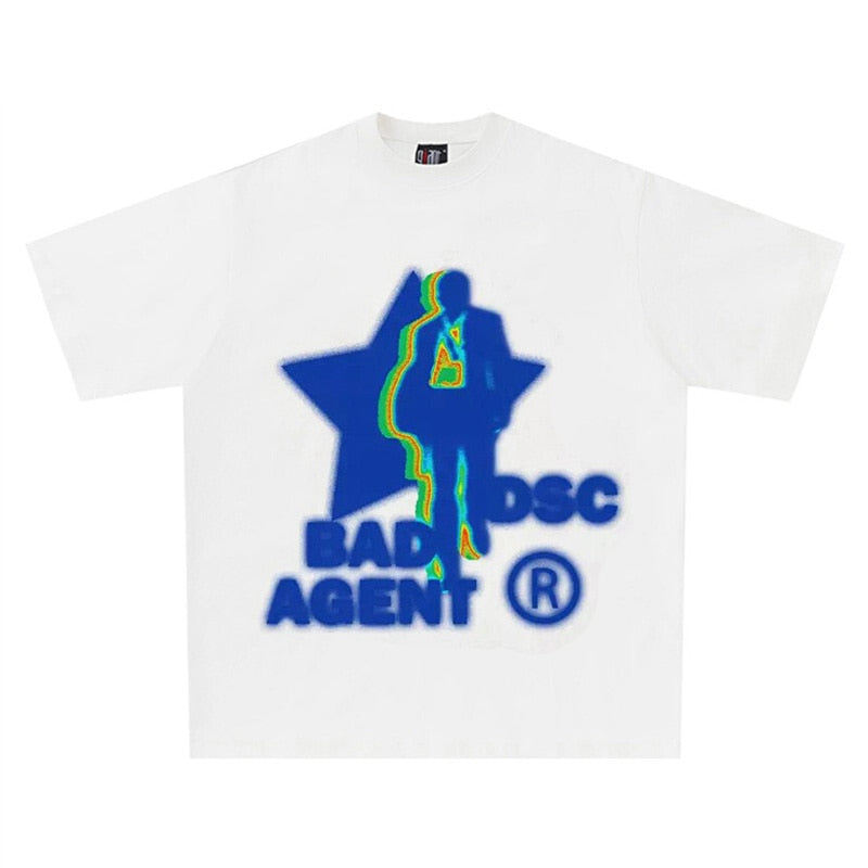 Bad Agent Streetwear Graphic T-shirts for Men - true-deals-club