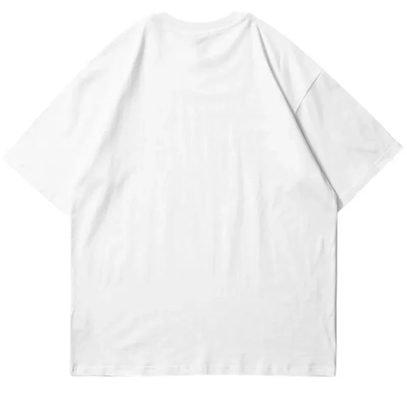 Men's Streetwear Dark Shadow Printed Short Sleeve Cotton T-Shirt - true-deals-club