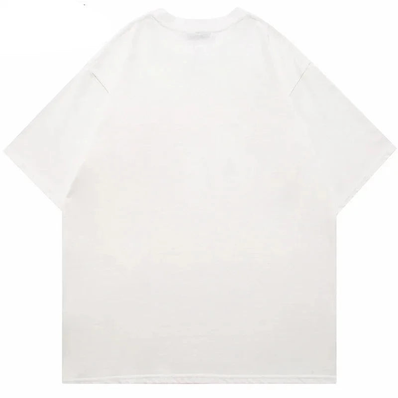 SOS Graphic Print Hip Hop Tee: Cotton T Shirt for Men - true-deals-club