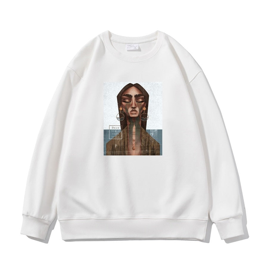 Women's Soft Oversized Sweatshirts - true-deals-club