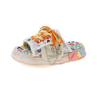 Graffiti Strap Home Platform Slippers - true-deals-club