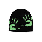 Hands Graphic Print Knit Beanie: Y2K Streetwear Aesthetic - true-deals-club