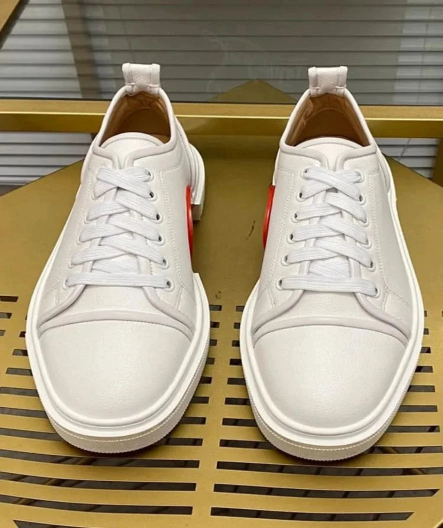 White Leather Sneakers for Discerning Men