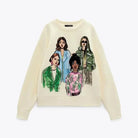 Beauty Girls Print Pullover Sweatshirts for Women - true-deals-club