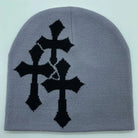 Cross Knitted Beanies: Streetwear Wool Beanie - true-deals-club