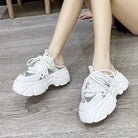 Sparkling Summer Chunky Wedged Sneakers - true-deals-club