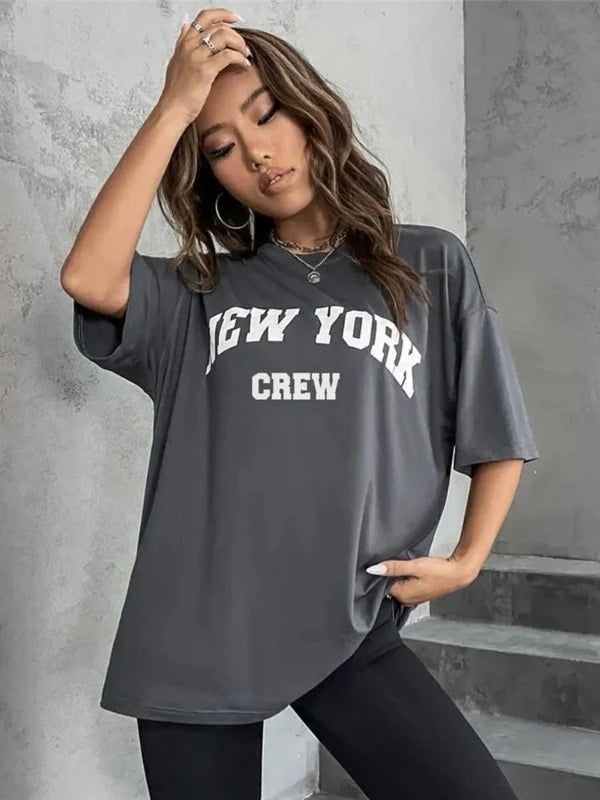 New York T Shirt Oversized - Urban Fashion Statement for Women - true-deals-club