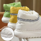 Winter Waterproof Soft Plush Ankle Unisex Bread Slippers - True-Deals-Club