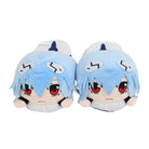 EVANGELION Rei Ayanami Plush Slippers: Cozy Anime-Inspired Footwear for Winter - true-deals-club