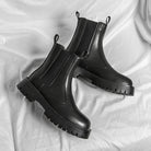 Leather Chelsea Ankle Boots - Easy Slip- - true-deals-club