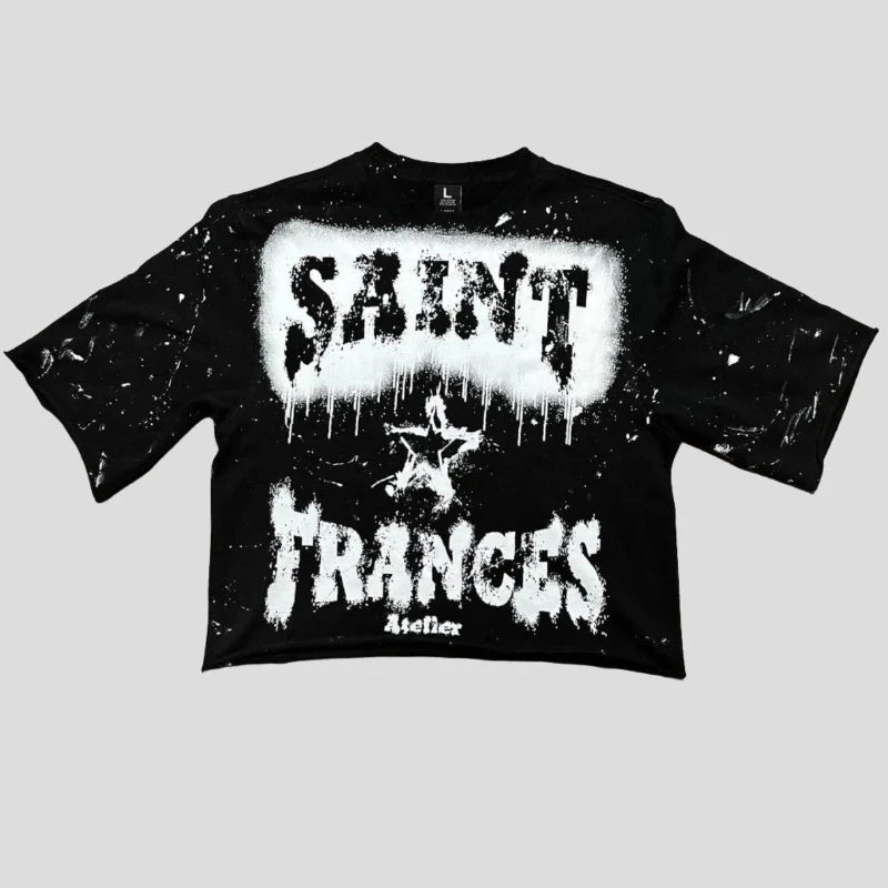 Saint Frances Oversized Graphic T-Shirts - true-deals-club