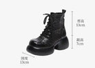 Platform Genuine Leather Ankle Boots for Women - true-deals-club