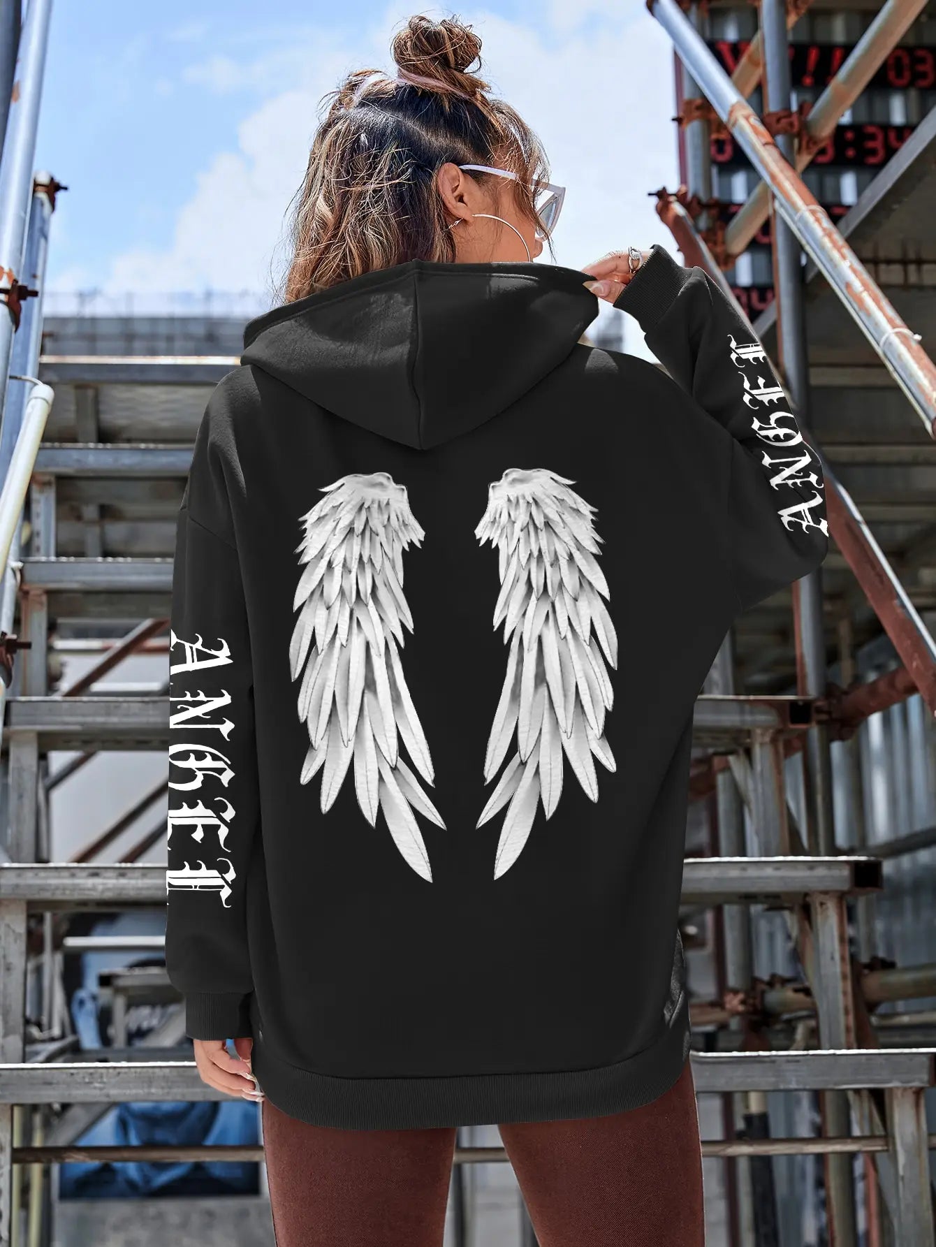 Angel Wings Hoodies: Fleece Pullover Hoodie for Women - True-Deals-Club