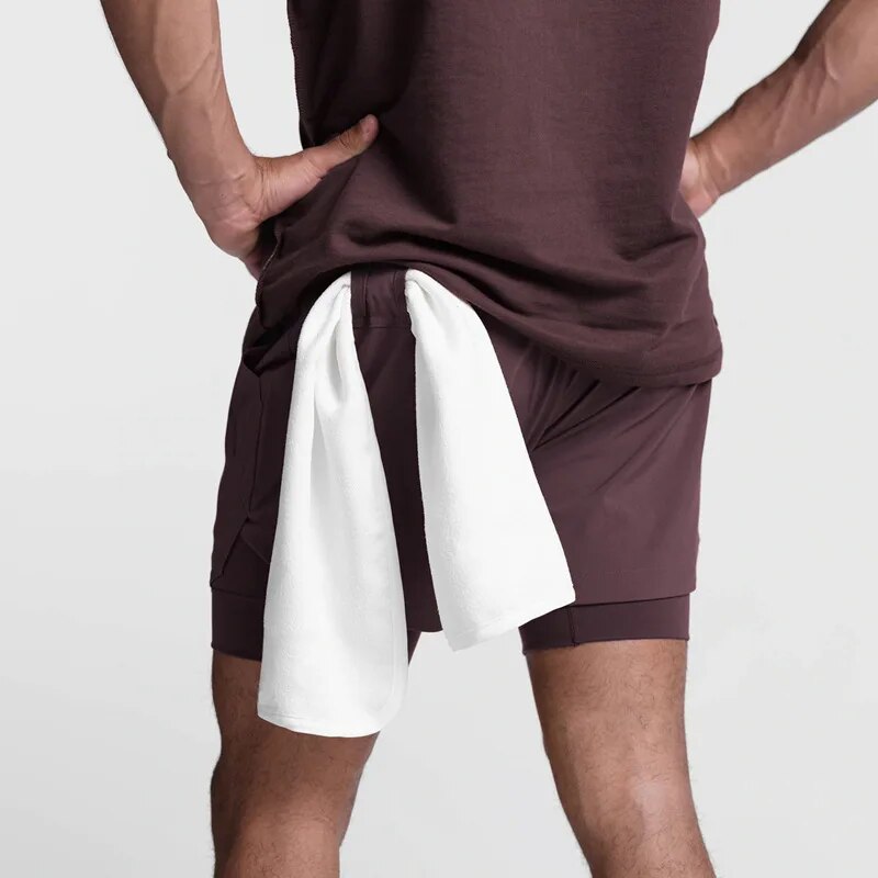 Double-Layer Sport Quick-Dry Shorts - true-deals-club