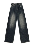 High Waist Wide Leg Denim Trousers for Women - true-deals-club