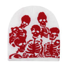 Y2K Skull Print Knitted Beanies: Unisex Winter Warmth - true-deals-club