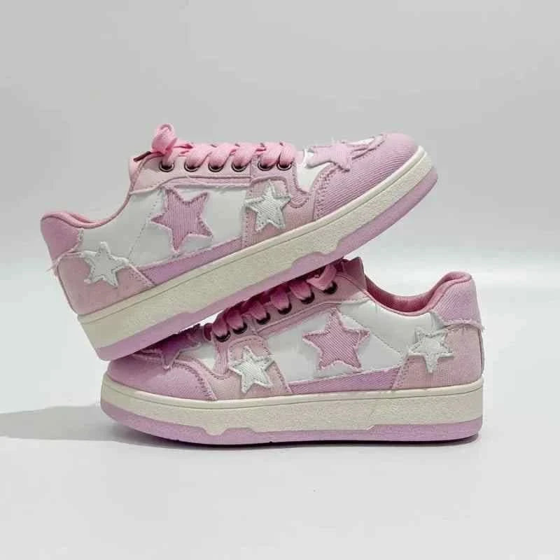 Platform Sneakers for Women & Men Stars Design - true-deals-club