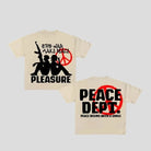 Thin Peace Department Graphic Print T Shirt for Women - true-deals-club