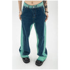 Baggy Jeans - High Waisted Gradient Color - true-deals-club